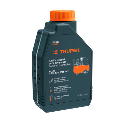 Aceite mineral para compresor, 1000ml (34oz), Truper