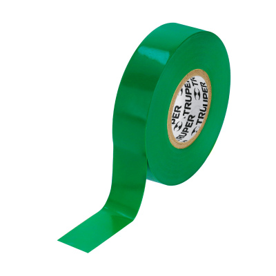 Cinta de aislar de 18 m x 19 mm, verde, Truper
