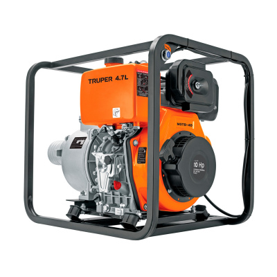 Motobomba autocebante 4" x 4" a diesel 10 HP, TRUPER