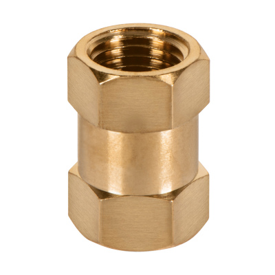 Cople de latón, tipo FF, cuerda 1/4 NPT, Truper