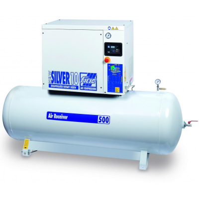 Compresor Rotatitvo New Silver Con Cabezal Fiac (Tornillo) Silverline