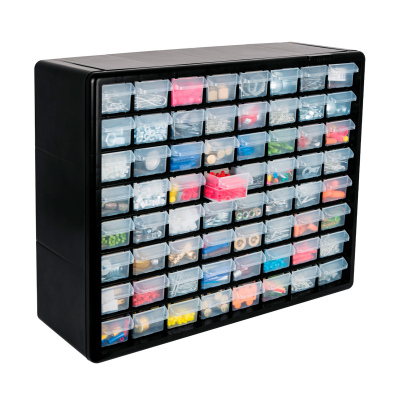 Organizador con 64 gavetas, Truper