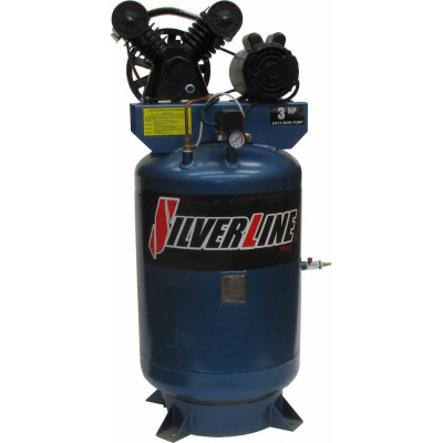 Compresor De Pistón Horizontal Silverline