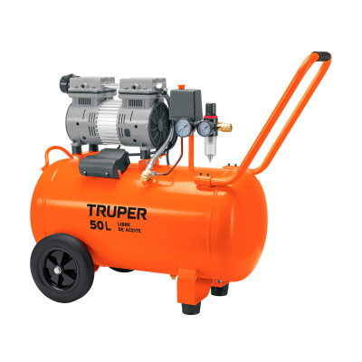 Compresor de aire, silencioso libre de aceite, 50 L, 2 HP