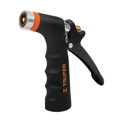 Pistola para riego de 2 funciones metálica con recubrimiento Truper