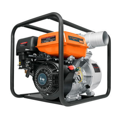 Motobomba autocebante 4" x 4" a gasolina 9 HP, TRUPER