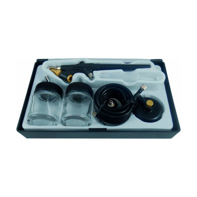 Pincel Aerografo Con Accesorios Silverline