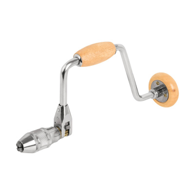 Berbiquí profesional 12" perilla de madera, Truper