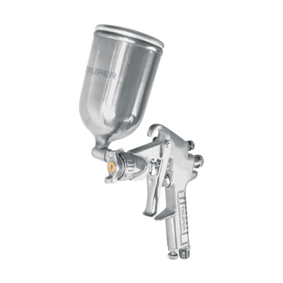 Pistola p/pintar gravedad LVMP vaso aluminio, 1.7 mm, Truper