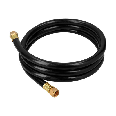 Manguera para gas, PVC negra, 3/8"x2 m, c/conexión, Foset