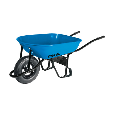 Carretilla 5.5 ft3 Neumática, bastidor tubular, Truper