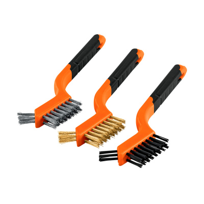 Juego de 3 mini cepillos de alambre 28 pinceles, Truper