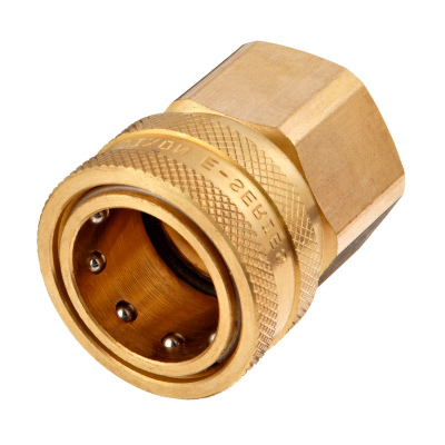 Dixon STFC8 - Conector hidráulico de latón de conexión rápida, acoplamiento hembra de 1 pulgada x hembra NPTF