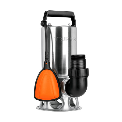 Bomba sumergible acero inoxidable, agua sucia, 1HP, Truper