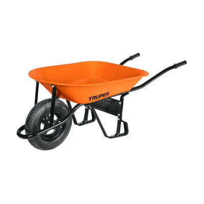 Carretilla 4.5 ft3 Neumática, bastidor tubular, Truper