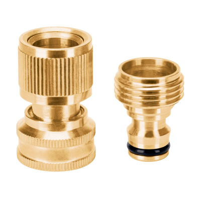 Conector 3/4" rápido de latón manguera-acc. sistema click Truper