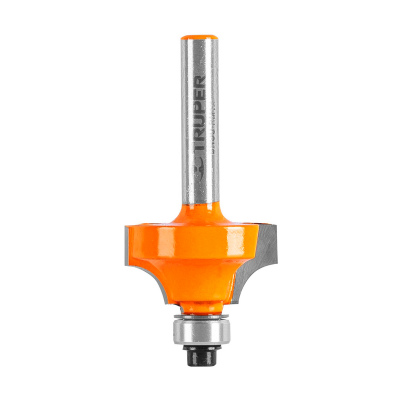 Broca para router, redondeado con moldura, 1" con balero