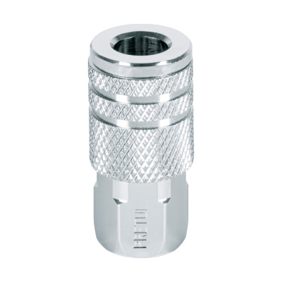 Cople acero, cuerda 1/4NPT, hembra, Pretul