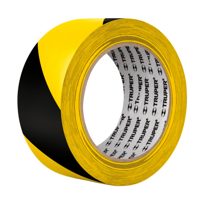 Rollo de 33 m de cinta delimitadora amarilla / negro, Truper