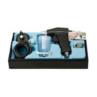 Pincel Aerografo Con Accesorios Silverline