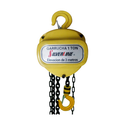 Garrucha De Cadena De 1.5 Tonelada, Cadena De 3 Mts. Silverline