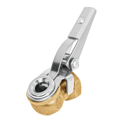 Cabeza infladora de llantas c/clip, hembra, cuerda 1/4 NPT Truper