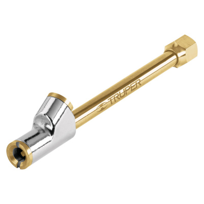 Inflador de cabeza doble, cuerda 1/4 NPT Truper