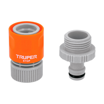 Conector 3/4" rápido de ABS manguera-acc. sistema click Truper