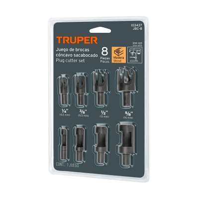 Juego de 8 brocas clavacote para madera